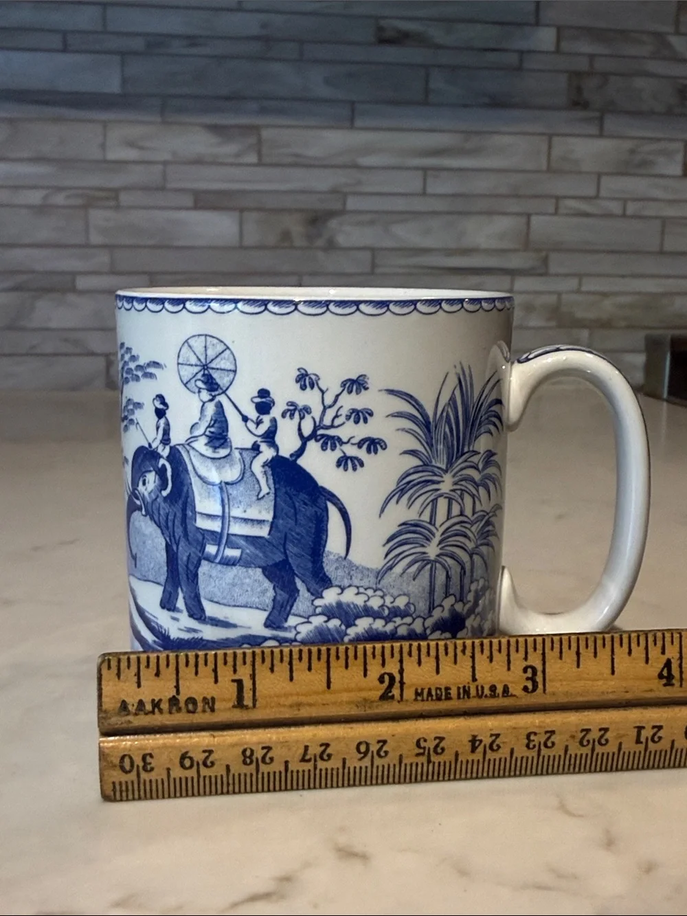 Spode Blue Room Collection Elephant 8 oz Coffee Cup / Mug